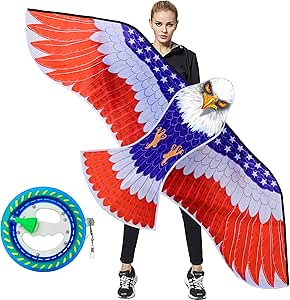 Cometas Para Adultos HONBO Butterfly Kites For Kids & Adults,55" X 28" Large Beginner Kite Cometa Acrobática