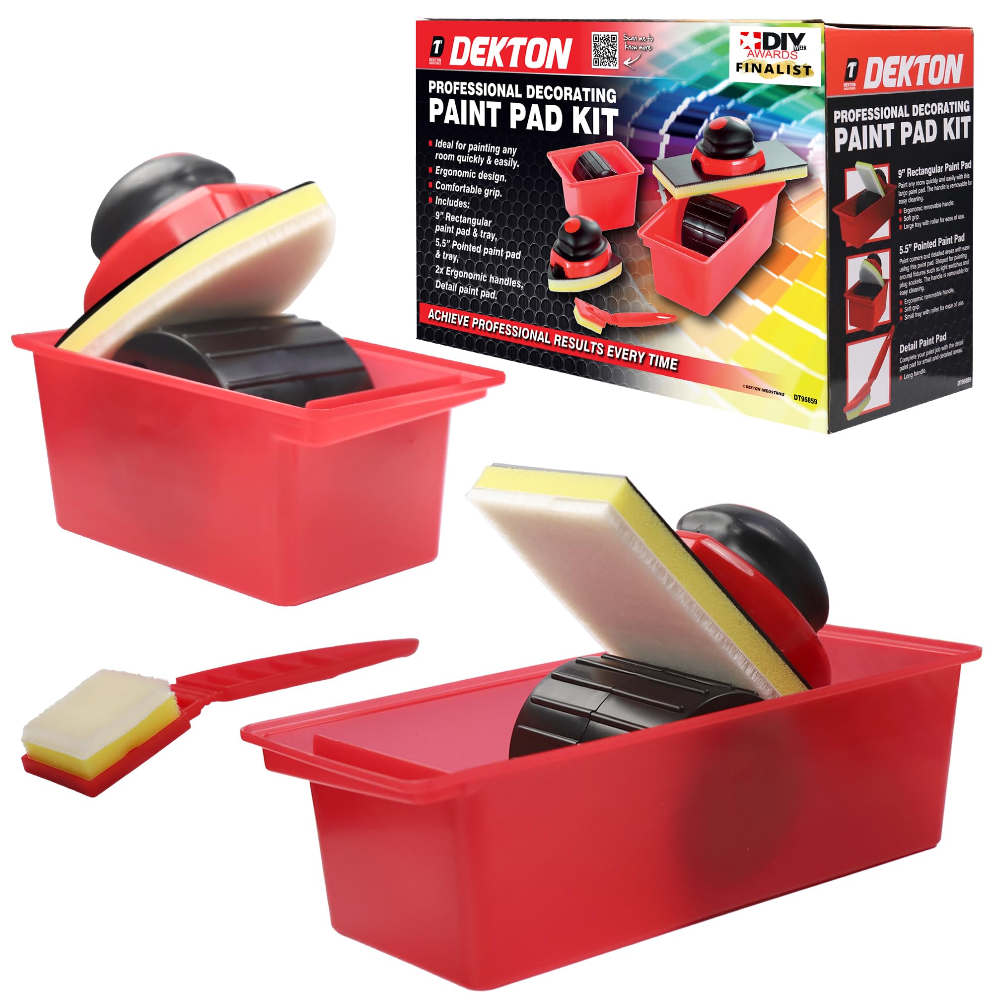 Dekton Plastic Filler Knife 3pc Set | Spreader & Scraper DIY Tools