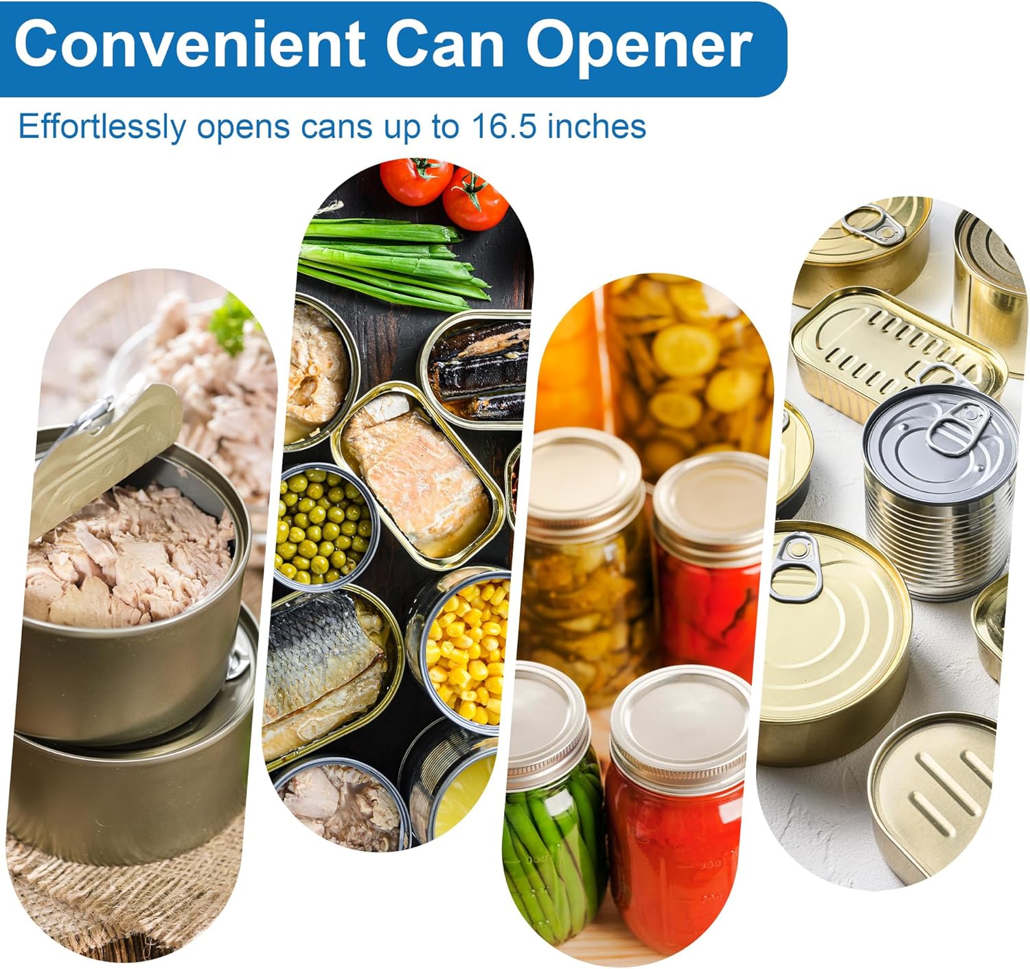 Commercial Can Opener Heavy Duty, Manual Industrial Table Mount Can Opener for #10 Cans, Adjustable Stainless Steel Blade, Fits for 11100, Large Cans, Restaurant Kitchen Use