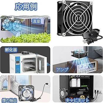 Amazon.co.jp: GDSTIME 80mm x 25mm アキシャルファン 、100V