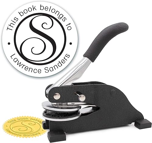 Miniatura 10 de Estampadora de biblioteca personalizada Estilo Lib029b