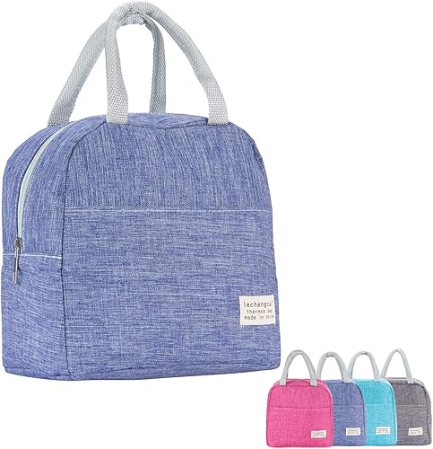 Miniatura 1 de Bolsas de almuerzo pequeñas para mujeres y hombres y niños, bolsa de almuerzo aislada, lonchera reutilizable para niños para regreso a la escuela,