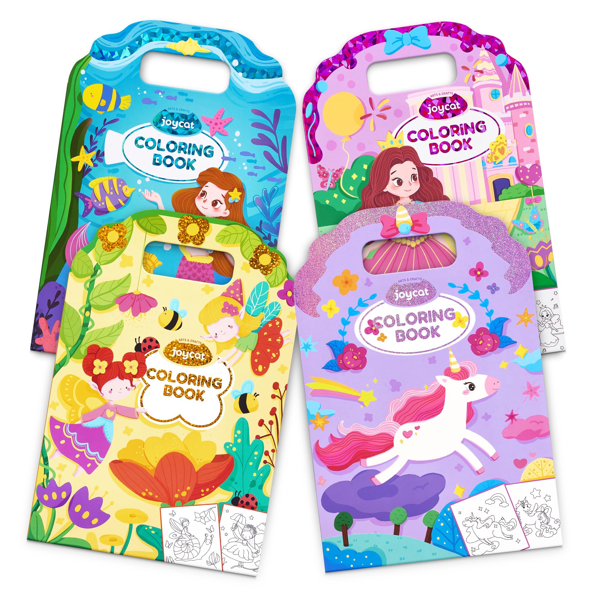 JoyCat Coloring Books for Kids Ages 4-8, Mermaid, Princess, Fantasy &amp; Fairy