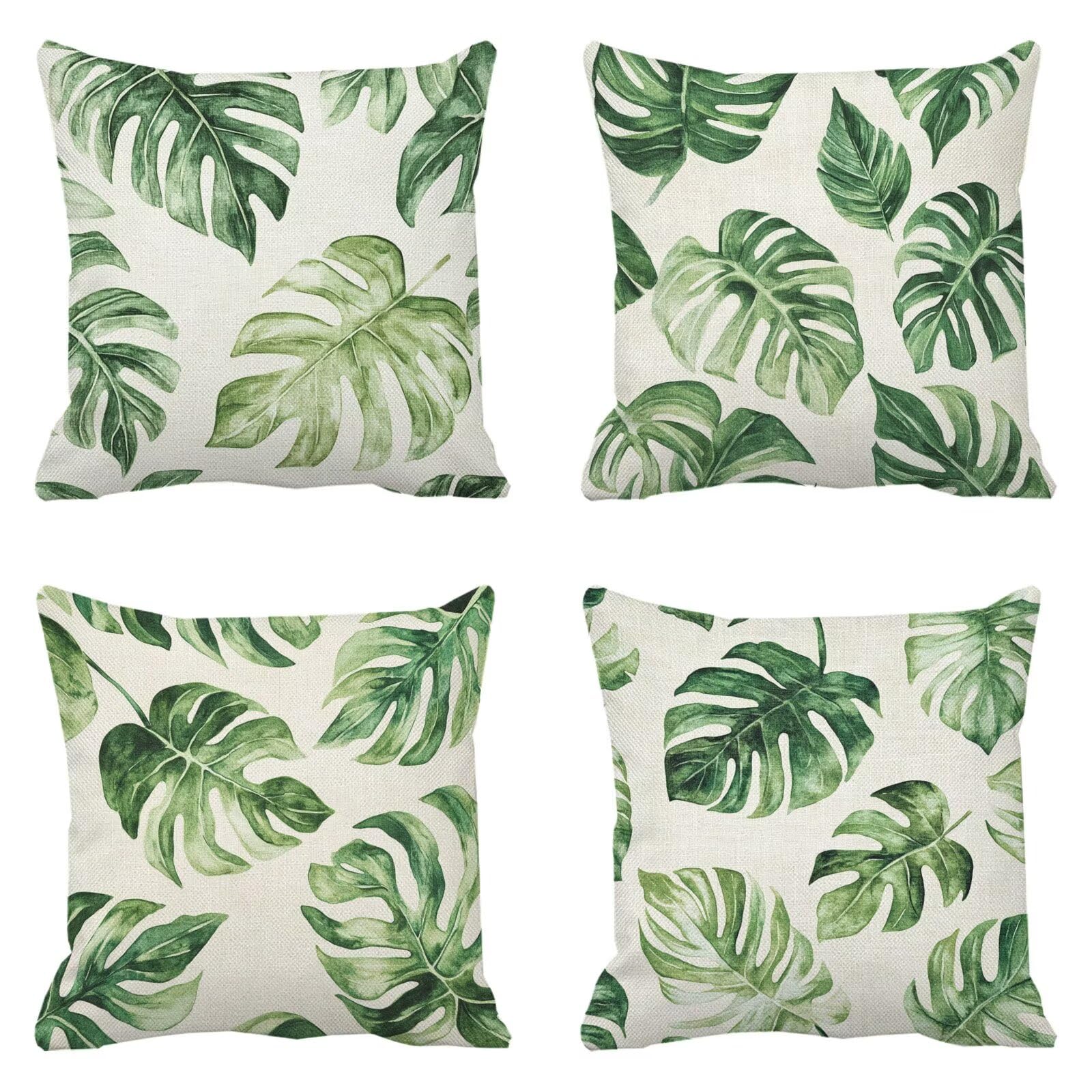 Housse de coussin vert sauge 50x50 imperméable pour votre salon de jardin