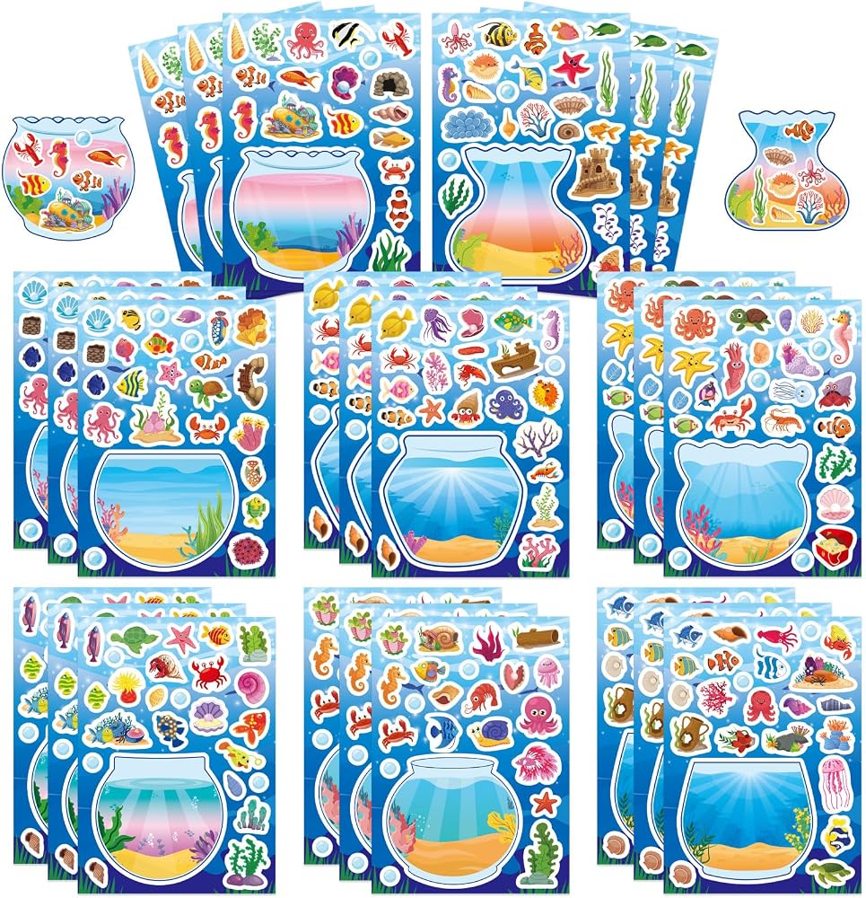Aquarium Scrapbook Stickers