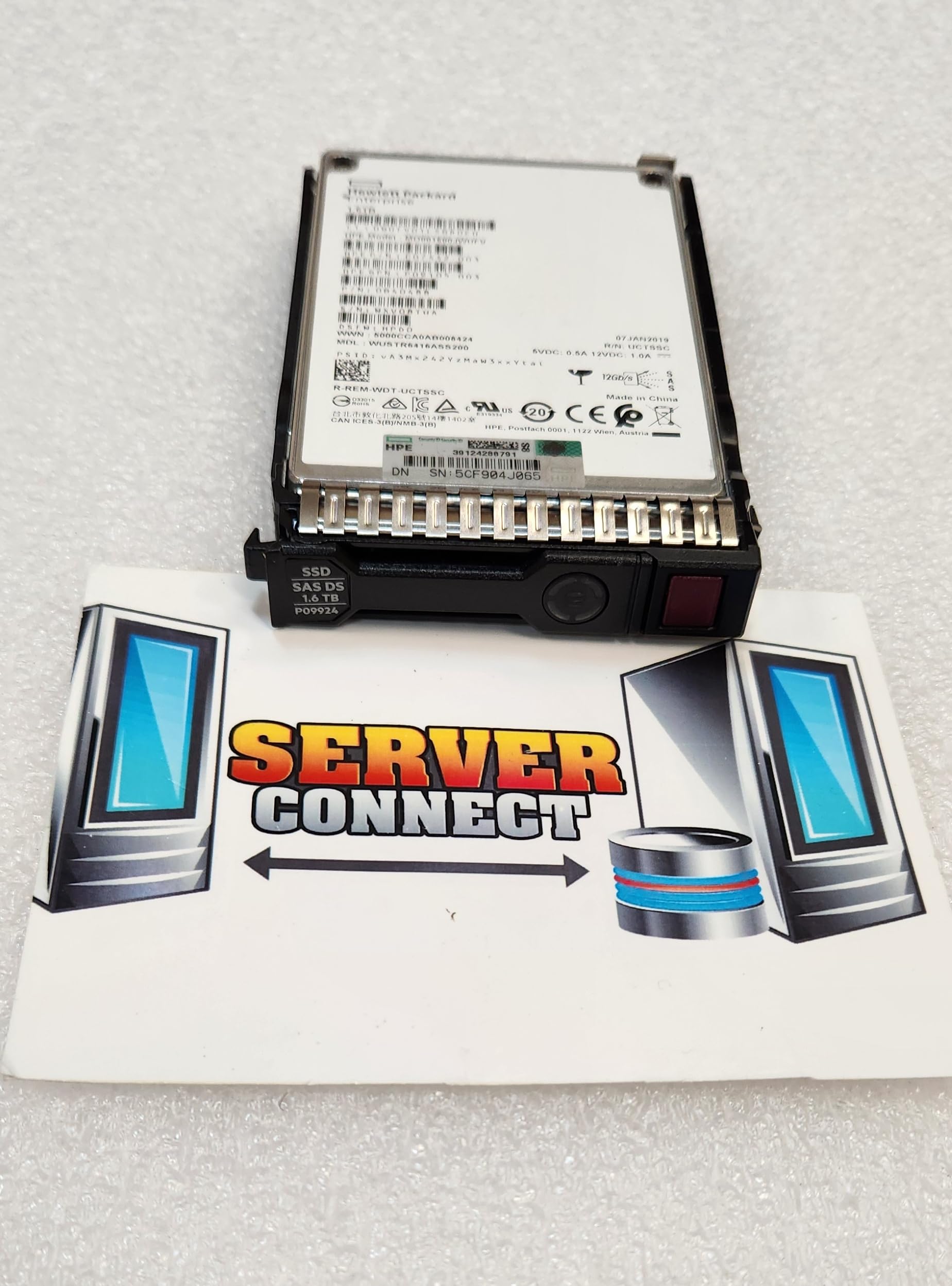 Hewlett Packard Enterprise HPE Mixed Use - Unidad de Estado sólido (1,​6 TB, Intercambiable en Caliente, 2,​5 Pulgadas, SAS de 12 GB/​s, con HPE Smart Carrier