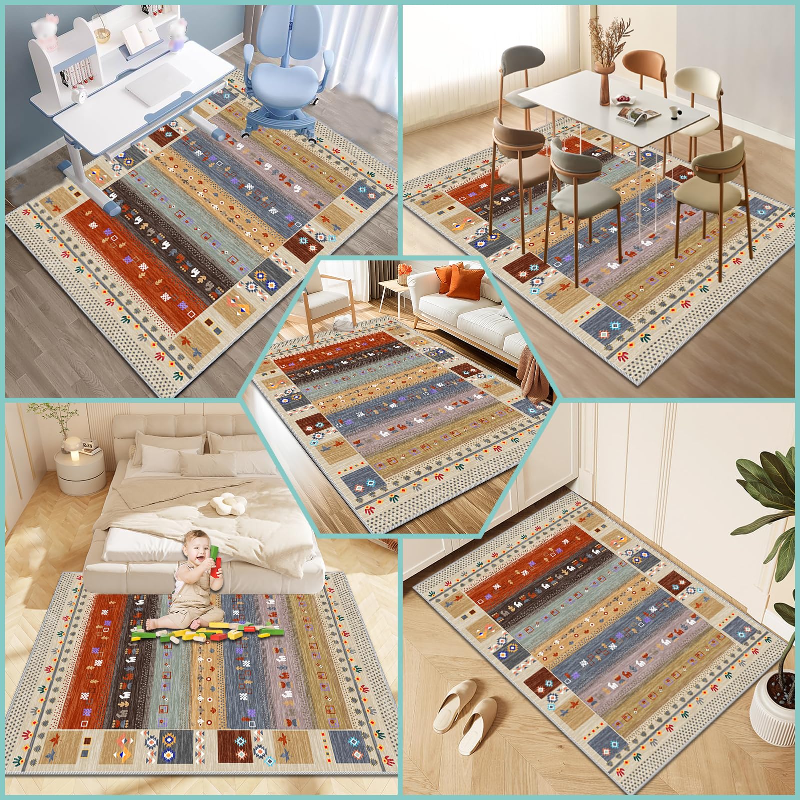 Tappeto Sedia Ufficio Antiscivolo per Sedia con Ruote 160 x 180 cm