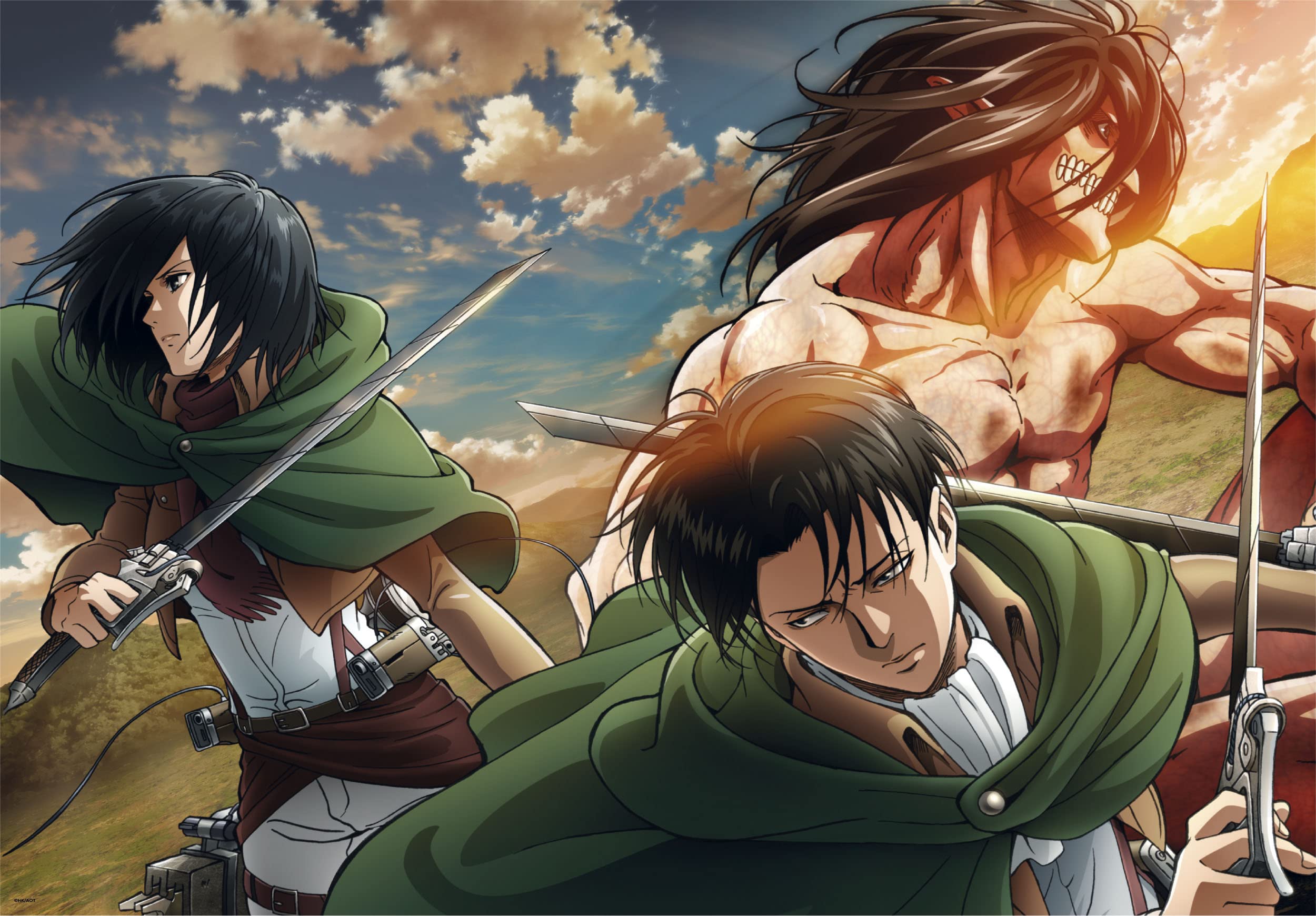 Clementoni - 35138 - Puzzle Attack On Titan - 500 Pièces - Puzzle Adulte, Divertissement Pour Adultes - Fabriqué En Italie