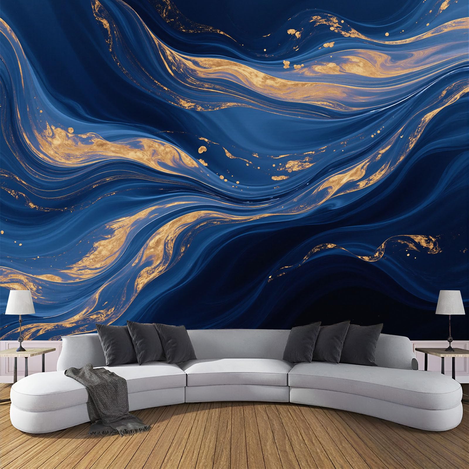 Papier Peint Panoramique 350X256 pour Salon et Chambre | Décor Mural Fond TV