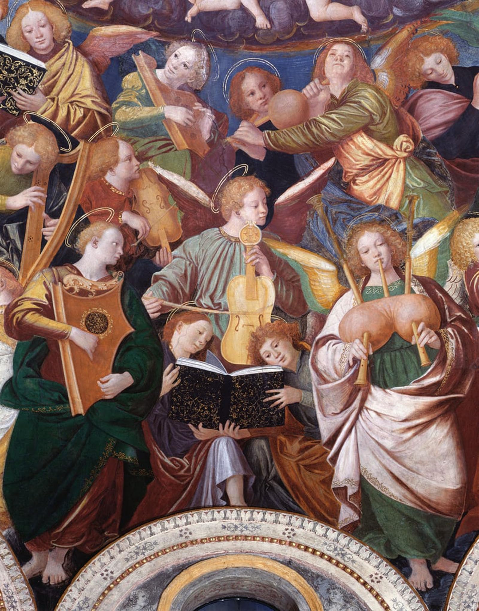 RZHRHJES Famous Painting Poster Art Canvas Print Retro Picture the Concert of Angels by Famous Artist Poster Wall Art for Home Decor 60x90cm