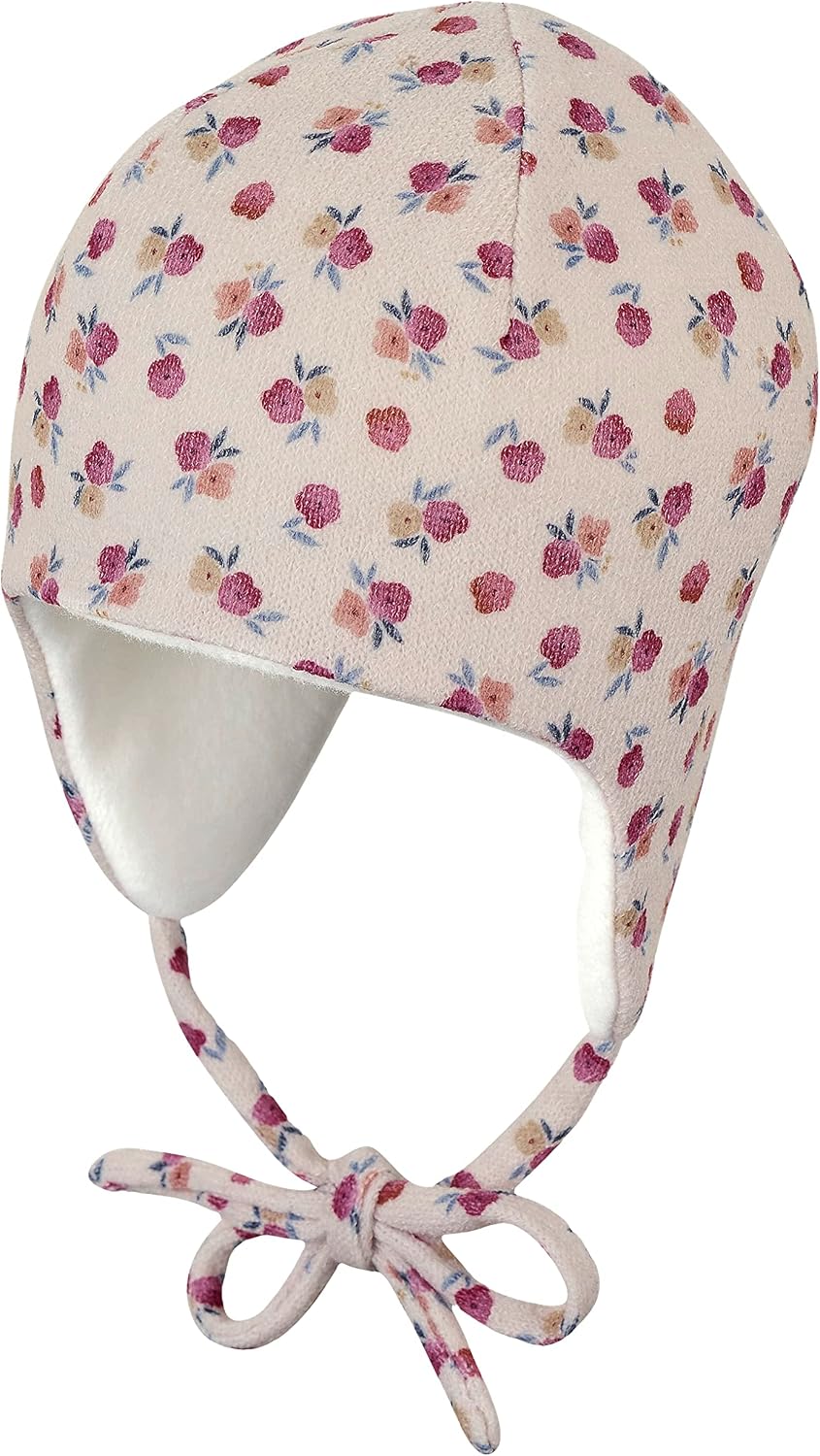 Sterntaler Inkamütze Blumen, Hat Girls, Beige,, beige