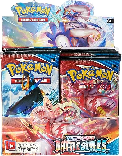 Juego de cartas coleccionables de Pokémon: Caja de refuerzo Espada y Escudo Estilos de Combate.