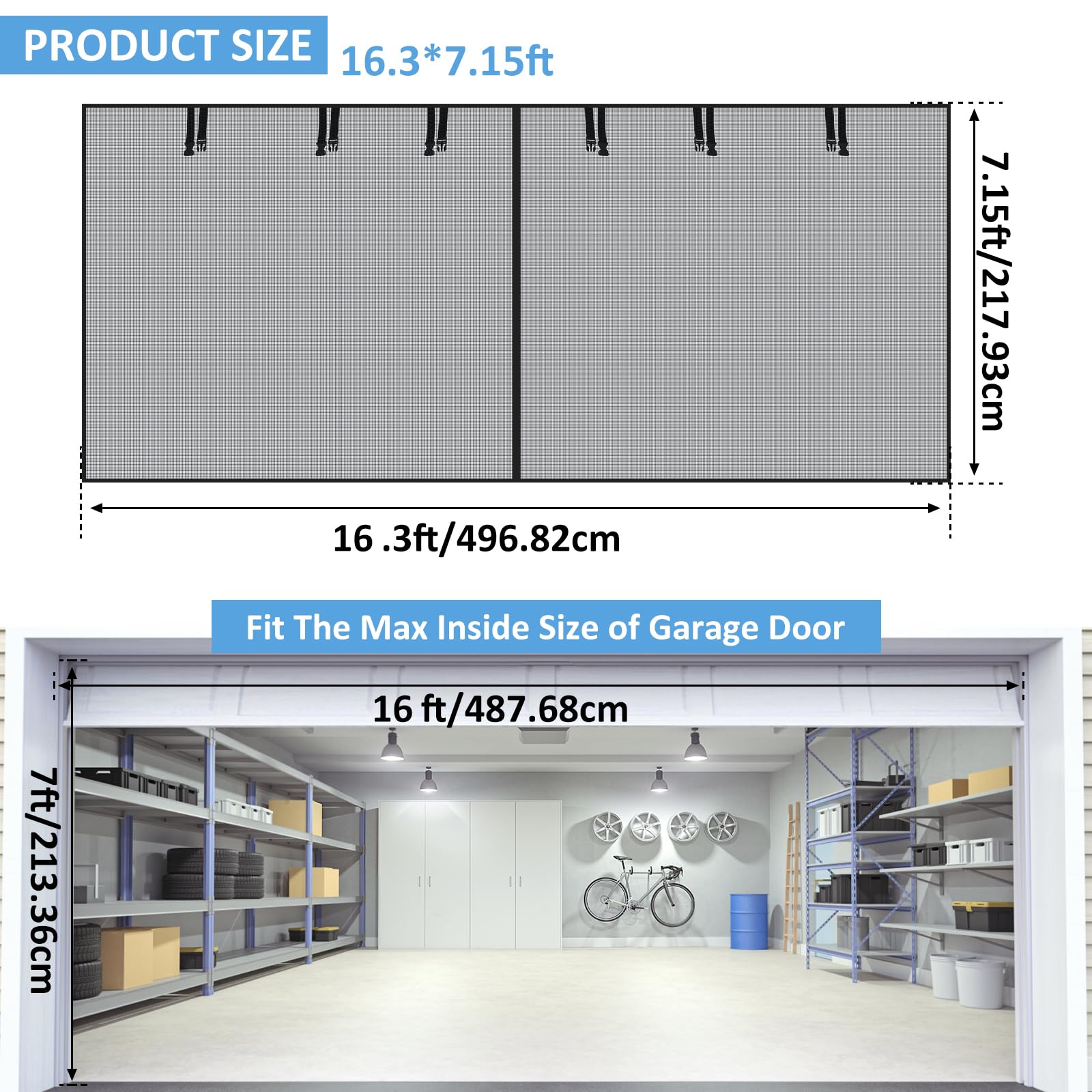 Sekey 140x240 C Zanzariera Agnetica Per Porta, Anti Insetti, Per - Foto 6