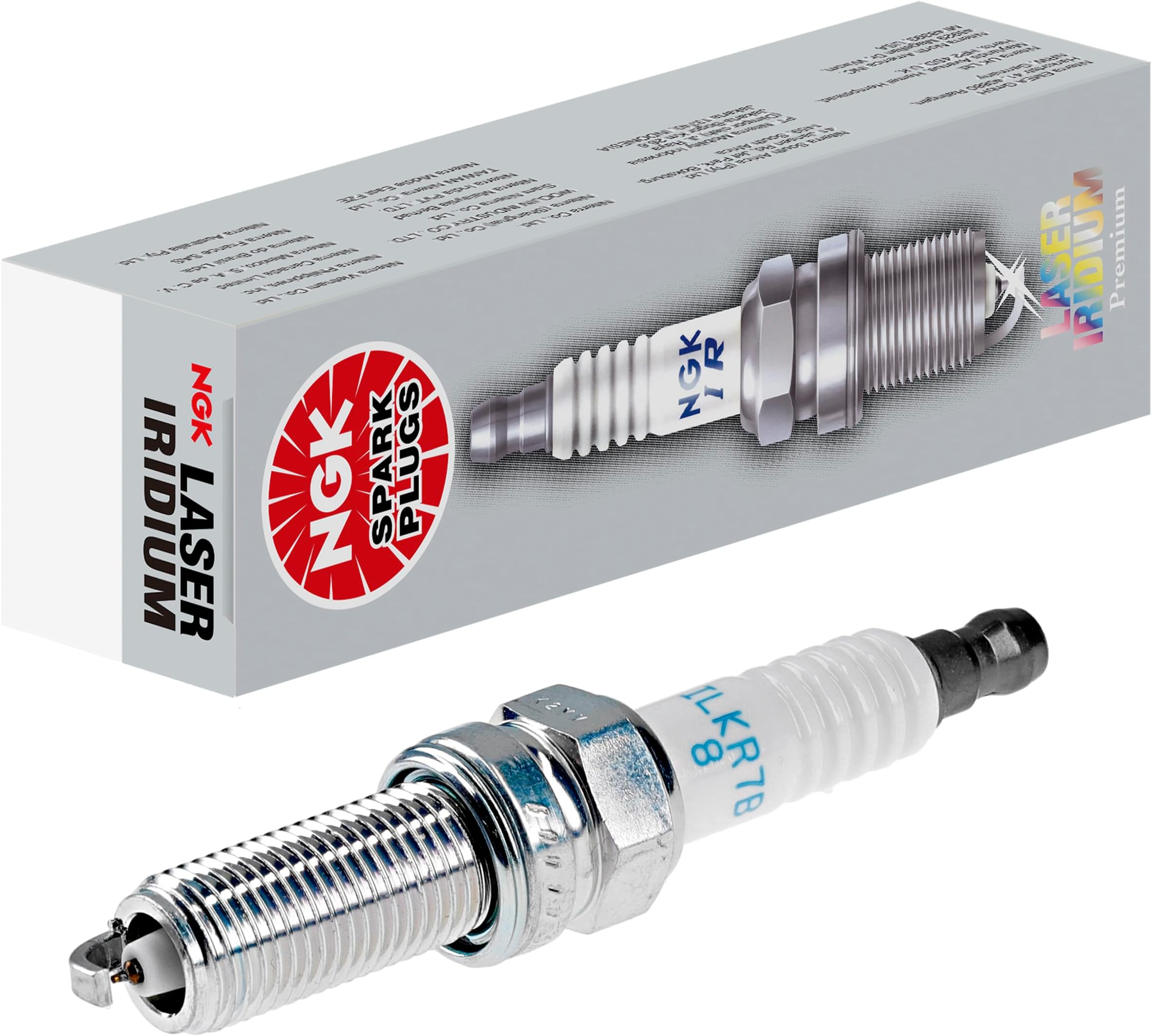 NGK (ILKR7B8) Spark Plug, Silver