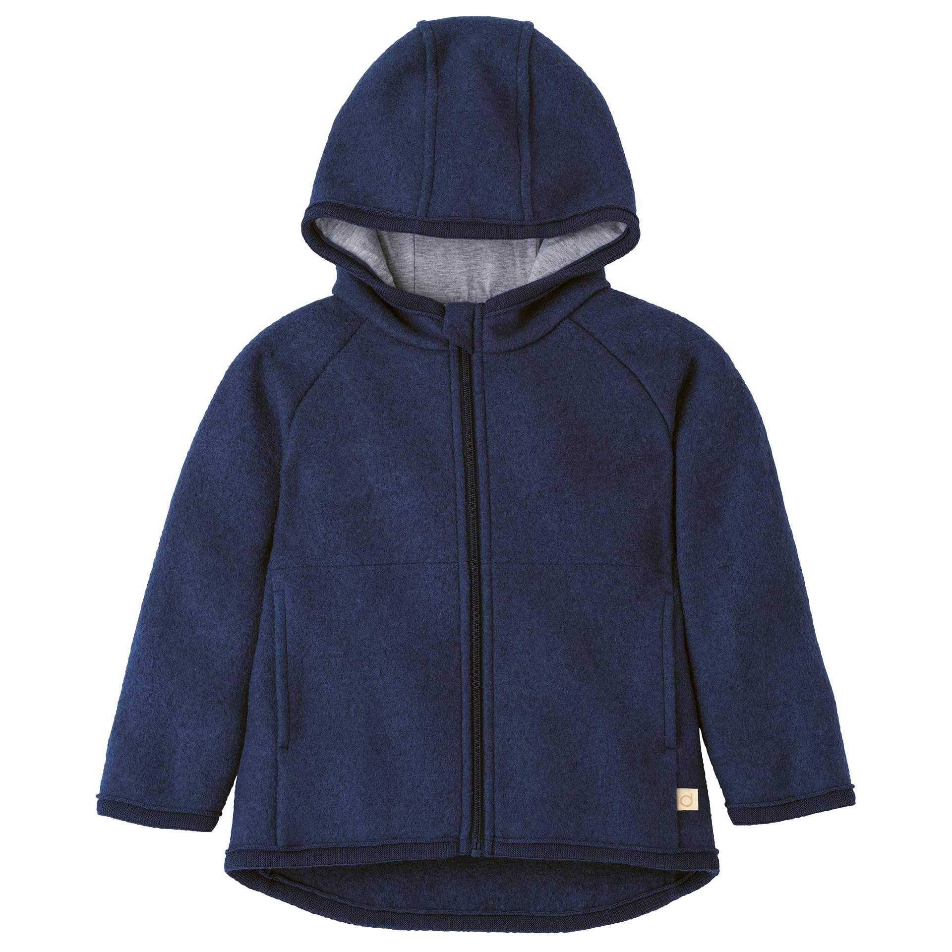 Disana Walk-Jacke Zipp Baby & Kinder - 100% Bio-Merino, Wollwalk – atmungsaktiv & warm - Unisex, Gr. 74 – 140 - nachhaltig & fair – mit Reißverschluss - Made in Germany