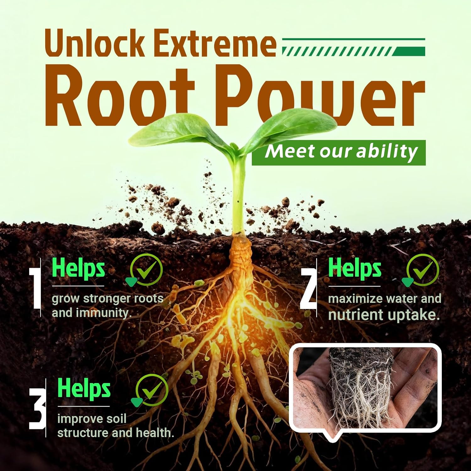 Dr. Raifya's Mycorrhizal Fungi Inoculant, 10X Concentrated, Up to 700 Plants–Organic Root Stimulator to Strengthen Roots, Enhance Growth & Increase Yield, Safe for Vegetables, Flowers & Fruits, 2.2lb