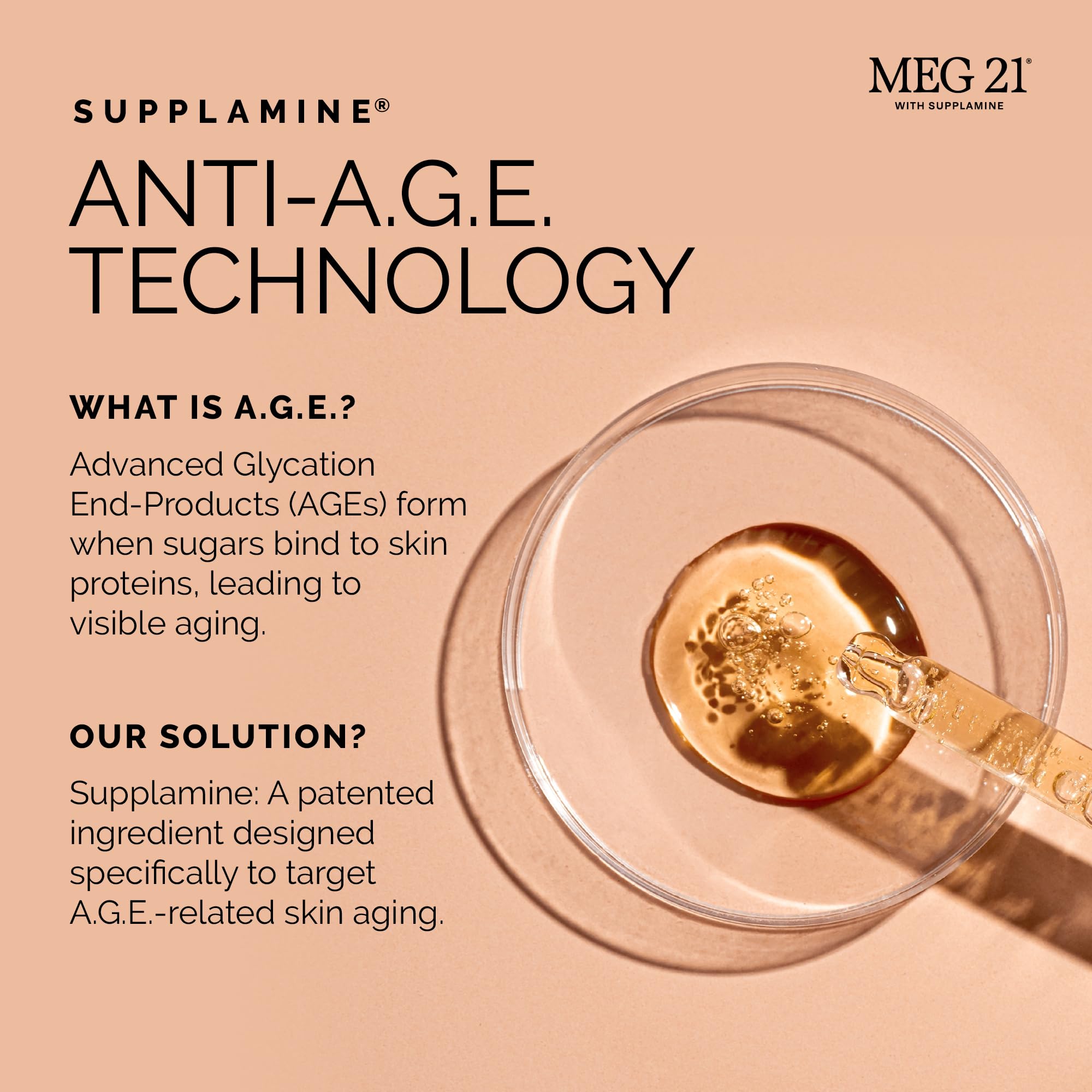 MEG 21 Smooth Radiance Moisturizer Face Cream – Anti-Aging Face Cream for Wrinkles & Skin Care with Patented SUPPLAMINE – Day/Night Facial Moisturizer for Women & Men, Helps Reduce Fine Lines (1.7 oz)