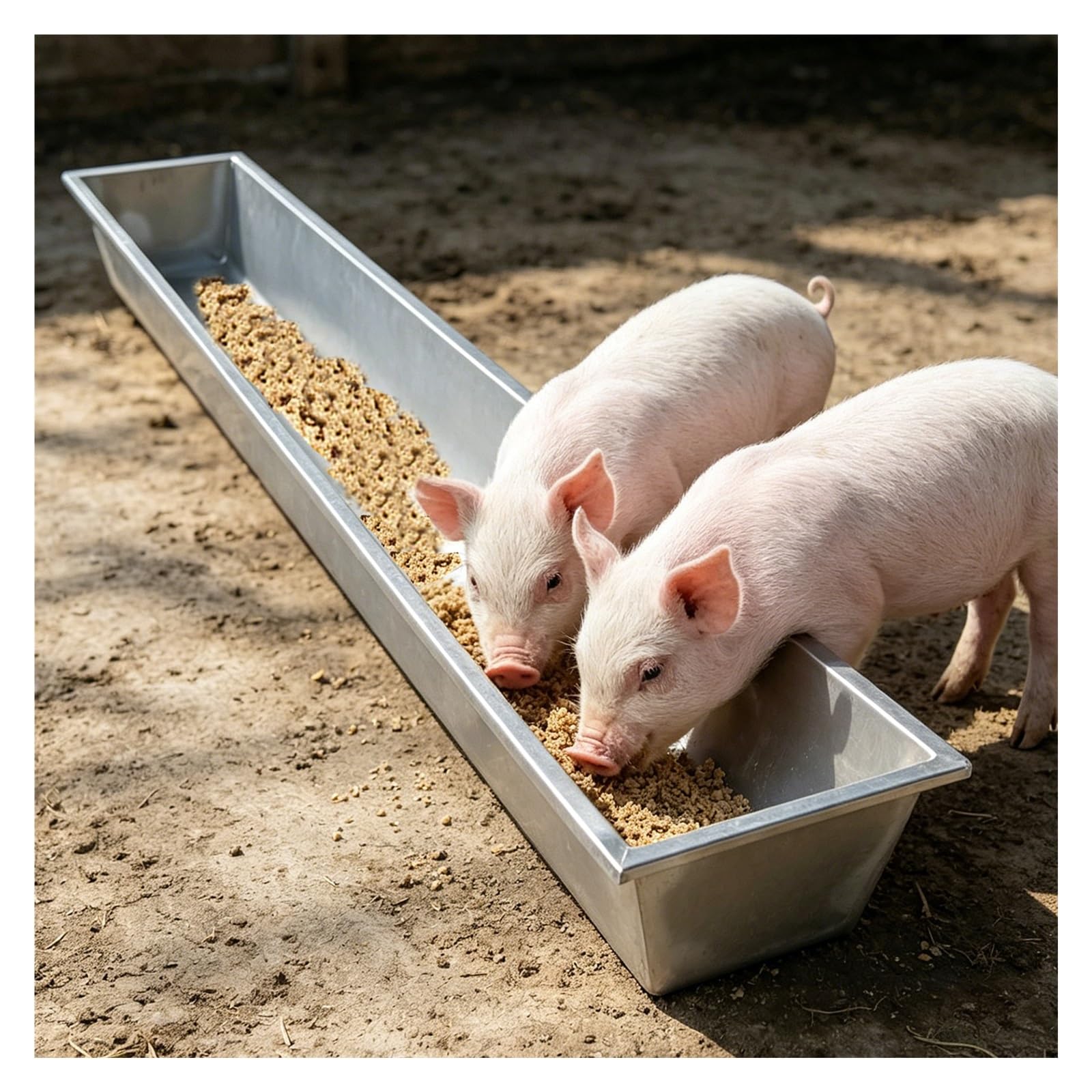 AMUFJJ Comedero para Ganado Granjas Porcinas/Graneros De Ovejas Comederos Abiertos para Ganado, Bebedero para Alimentación De Ganado Pequeño con Capacidad, Comedero para Animales(L 50cm/1.6ft)
