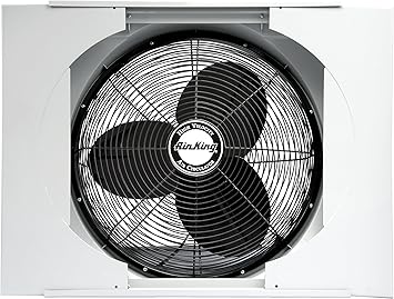 Air King 9166F 20" Whole House Window Fan , Gray