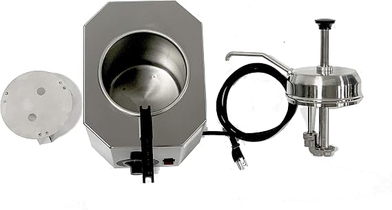 Paragon Pro Deluxe 2028C Heated Pump for Professional Concessionaires Requiring Commercial Quality & Construction 500W Accommodates #10 Can, Silver