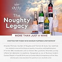 Vista 8 de Thomson & Scott Noughty Red, Vino Tinto Desalcoholizado No Alcohólico, Seco, Fruta Madura, Pimienta Negra, Rosa, Cerezas, Baja Acidez, Orgánico