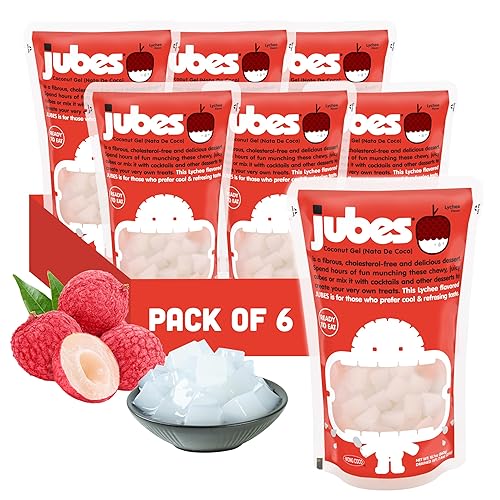 Miniatura 1 de Jubes Nata De Coco Paquete de 6 Lychee