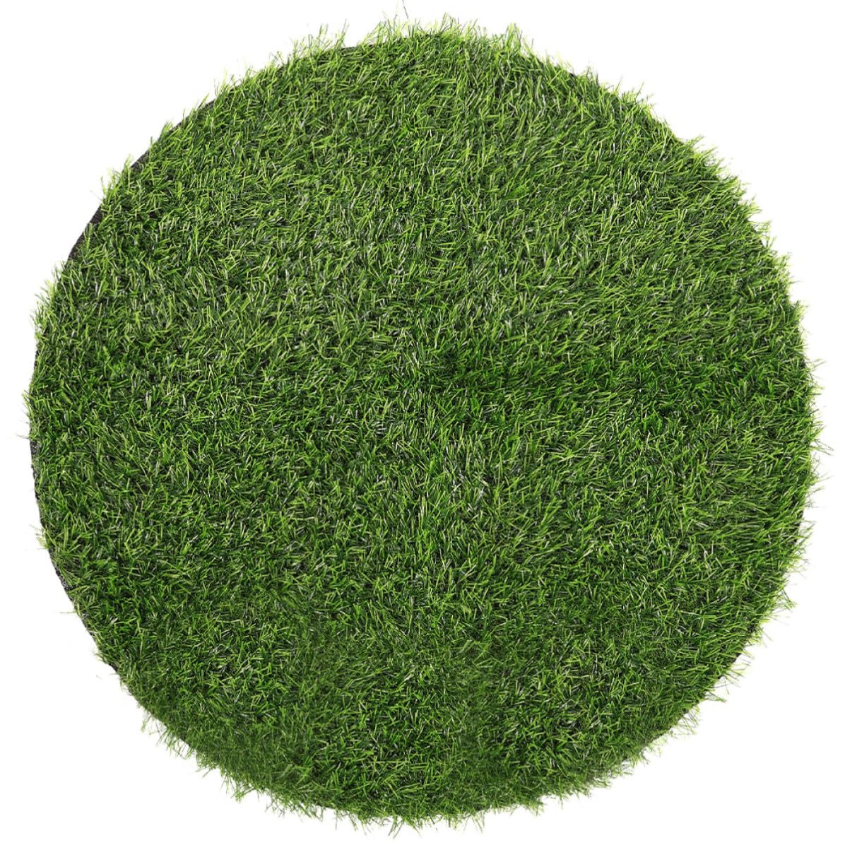 Nappe ronde herbe artificielle tapis table lavable extérieur