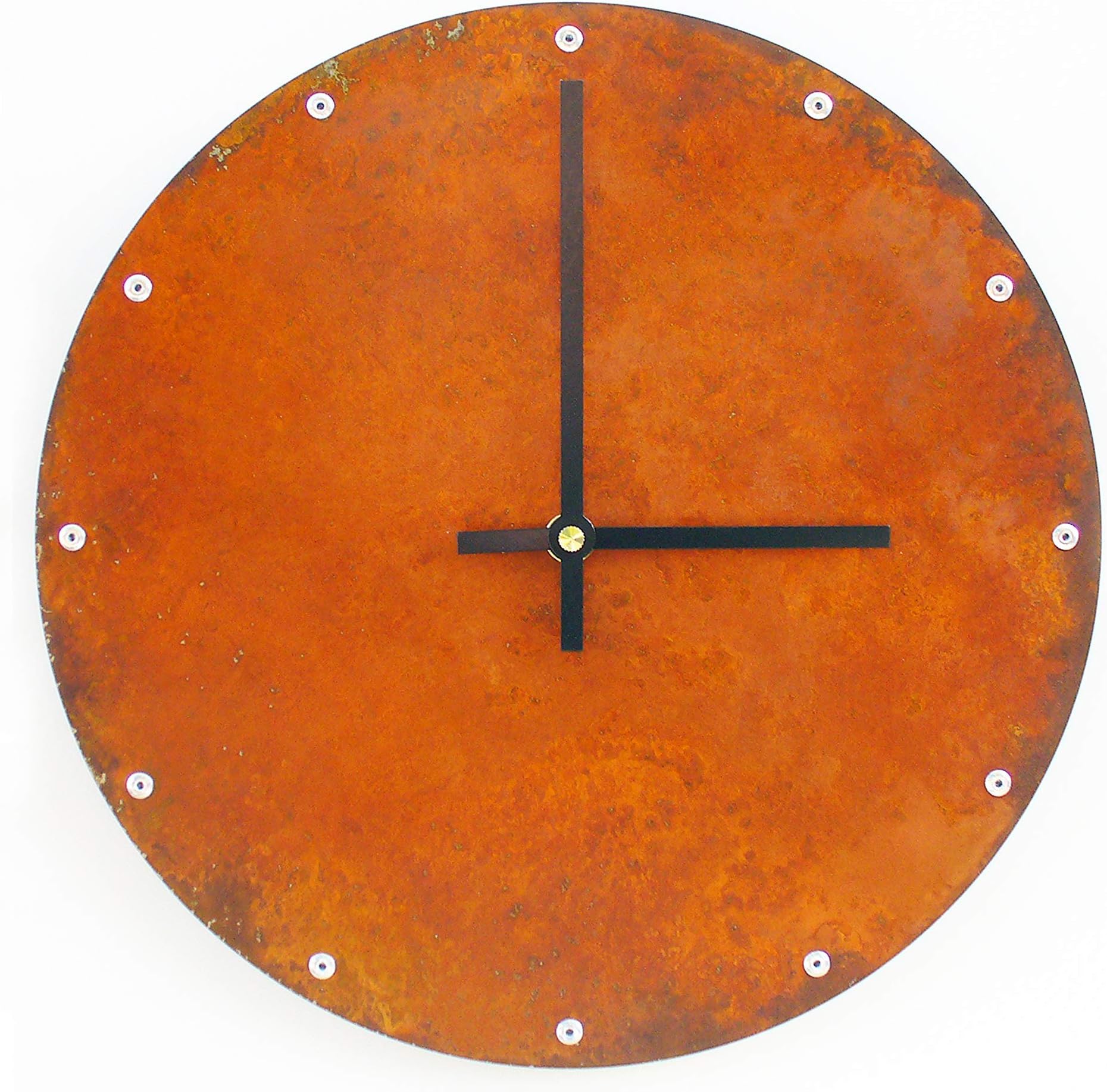Circle Wall Clock Medium in Rust