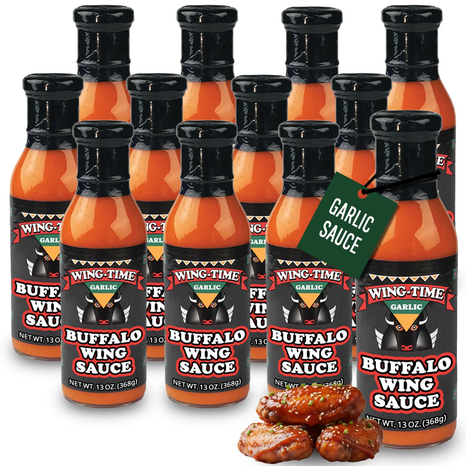 Wing-Time Buffalo Wing Sauce Garlic (12)