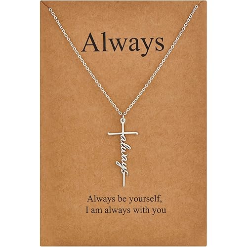 Lcherry Faith Cross Necklace for Women Religious Gifts for Women Christian Jewelry Gifts for Women