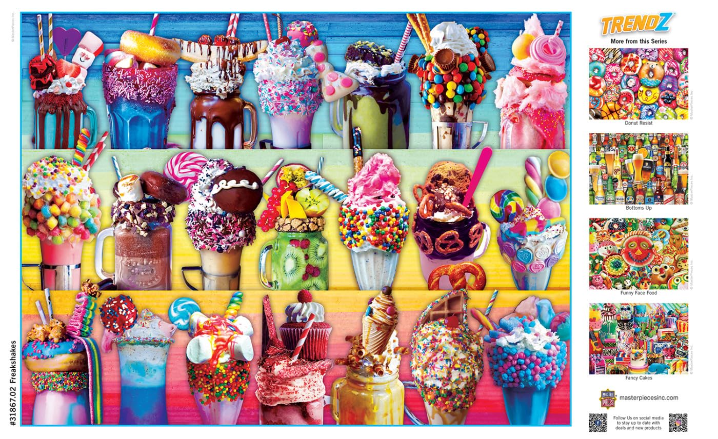 MasterPieces Trendz - Freakshakes 300pc EzGrip Puzzle Multicolor, 18" x 24" - Image 5
