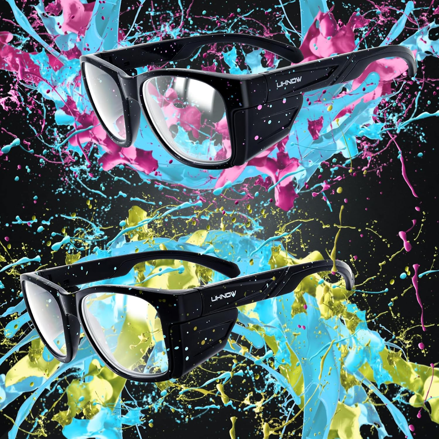 UKNOW Safety Glasses - Anti Fog Lenses - Eye Protection with Side Shields - ANSI Z87.1 Protective Eyewear - UV Protection - Image 7