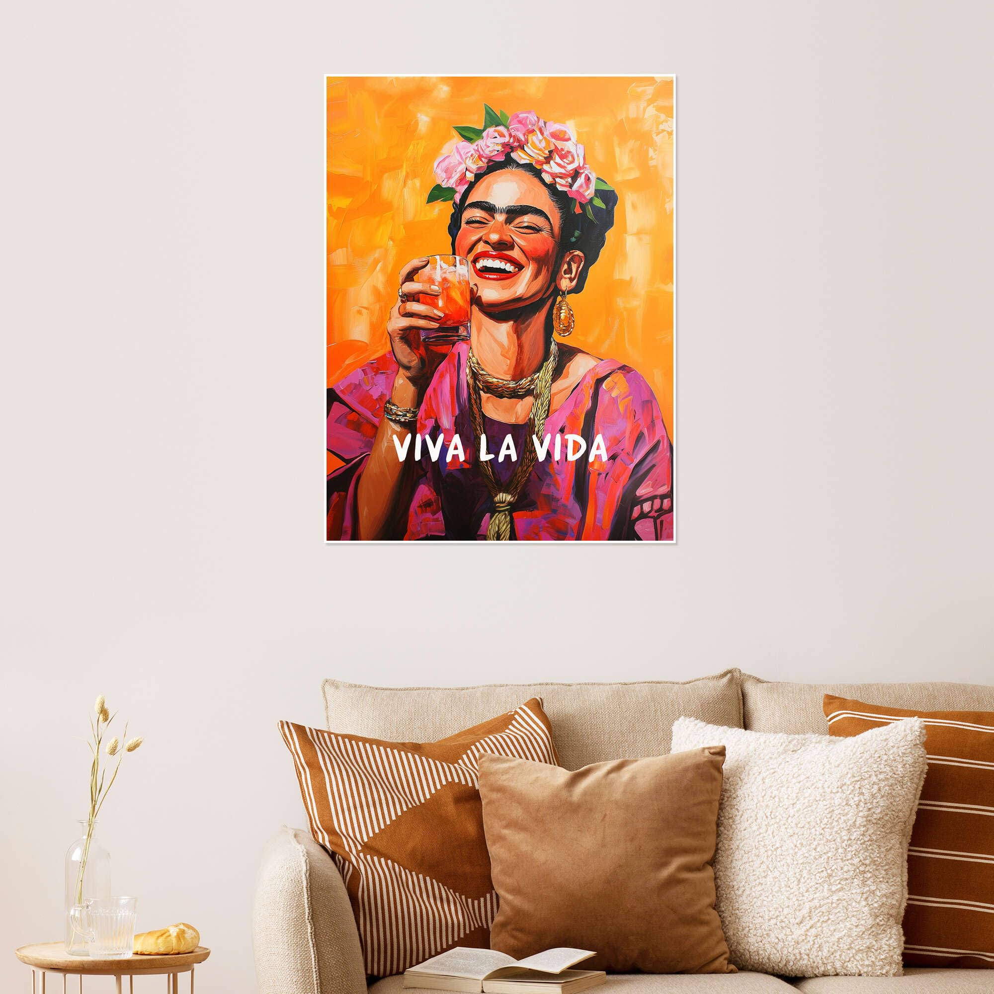 Posterlounge Viva La Vida Frida Póster