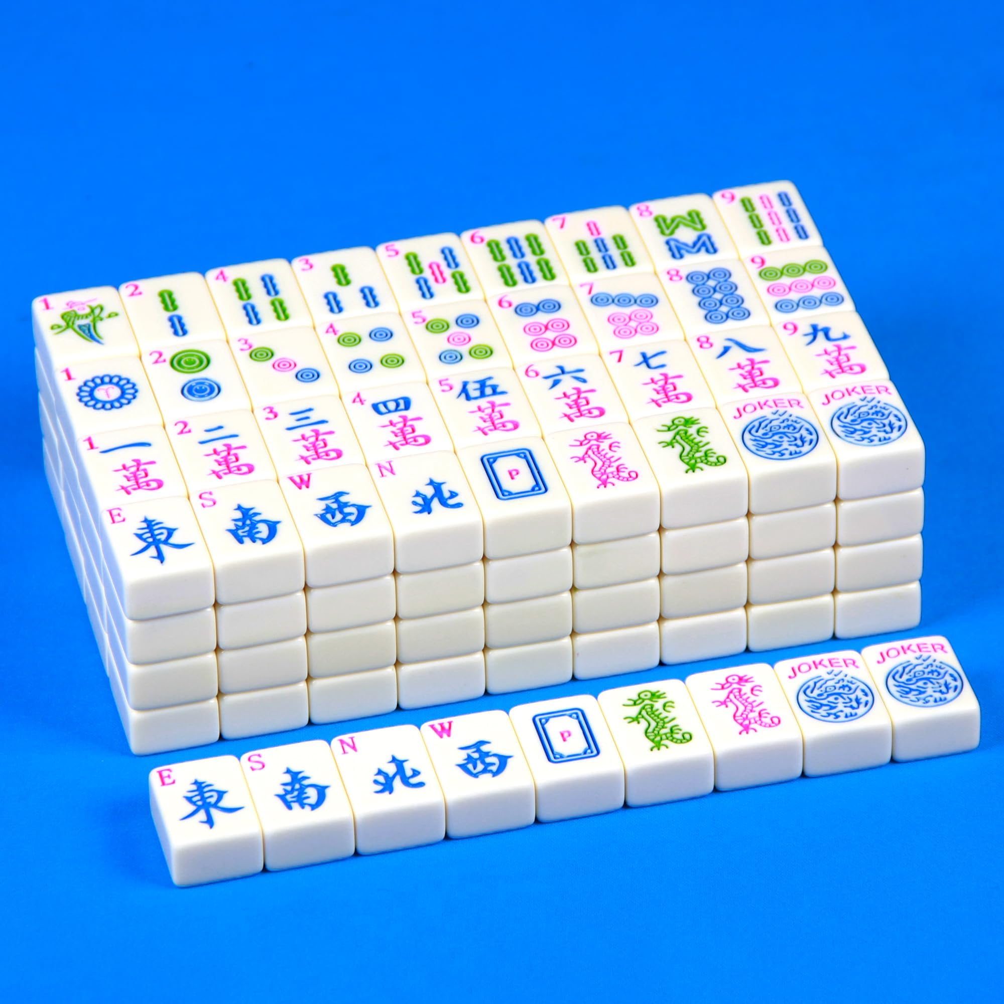 American Mahjong Set - 166 Ivory Tiles - 1.2-inch - Classic Style - Adults 18+