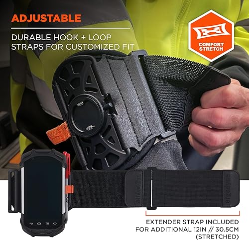 Miniatura 9 de Ergodyne Squids 5545 - Brazalete para escáner de pulsera, ajustable para teléfonos, escáneres, computadoras móviles, PDA