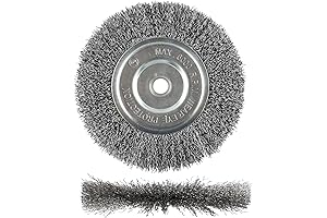 6 Wire Wheel for Bench Grinder, 0.012 Carbon Steel
