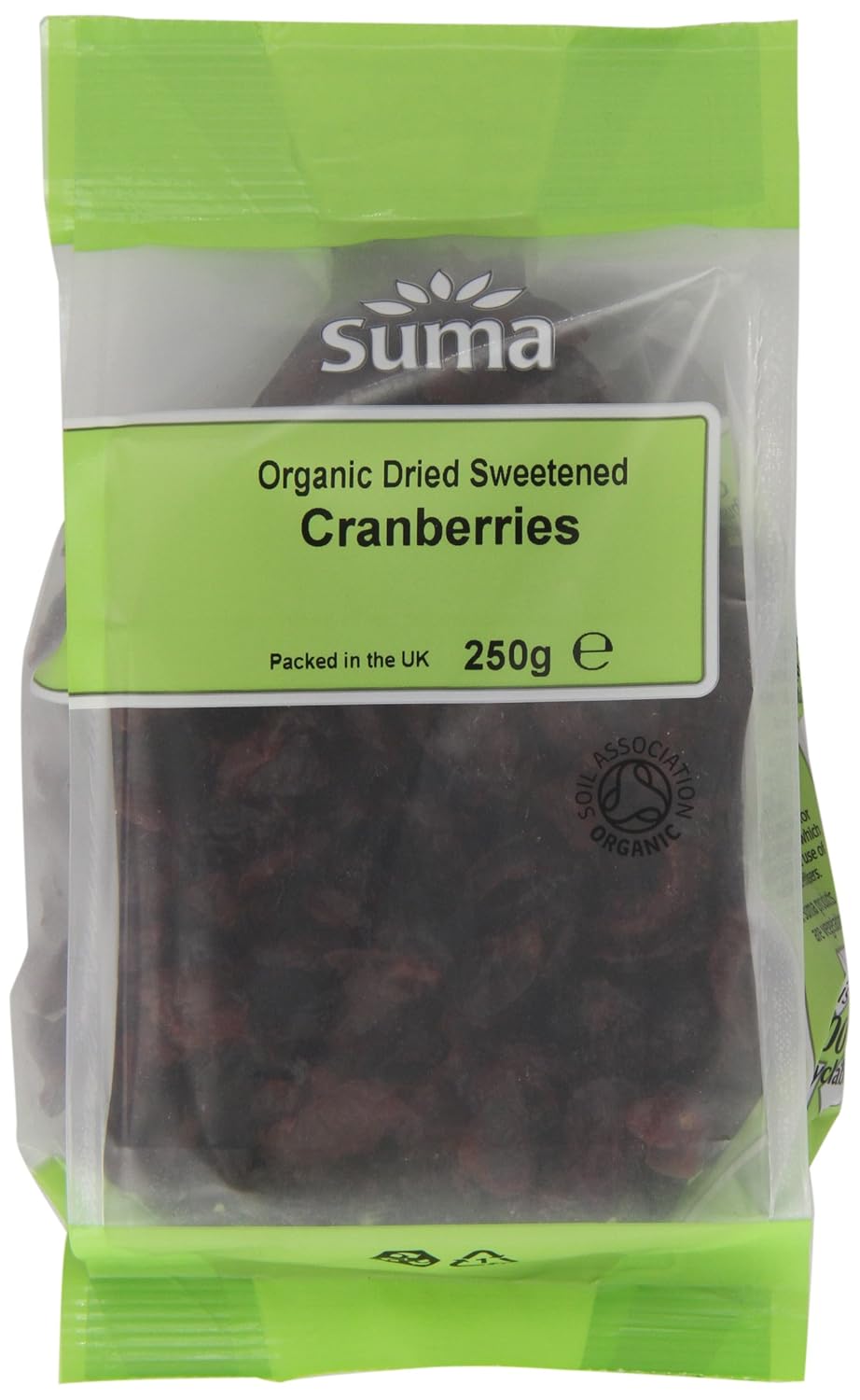 Suma Organic Cranberries 250 g (Pack of 6)