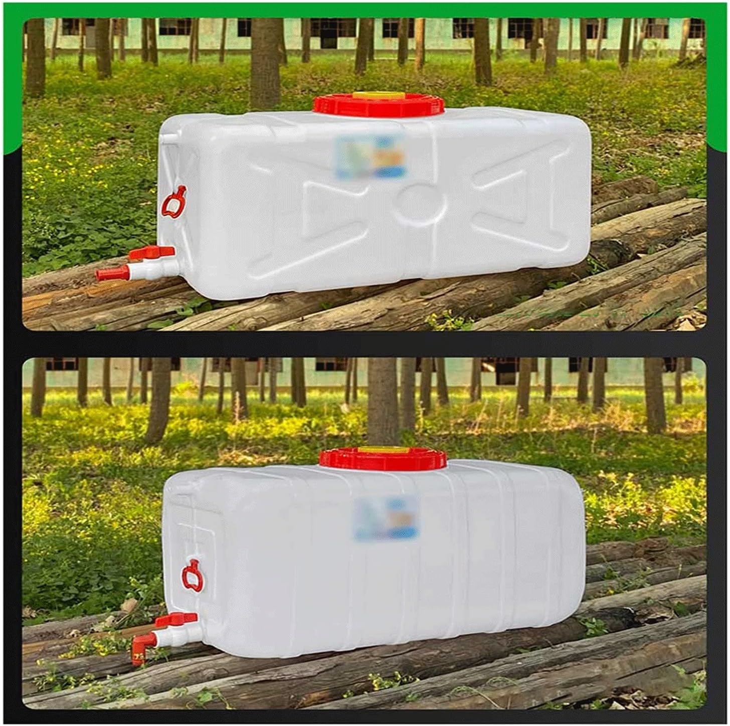 Water Tank Water Storage Bucket,100L Beverage Water Container Dispenser Pitcher With Tap, For Hiking Hurricane Emergency Car Water Tank For Outdoor Camping Hunting Self-driving Tour, Water (Size:100L)