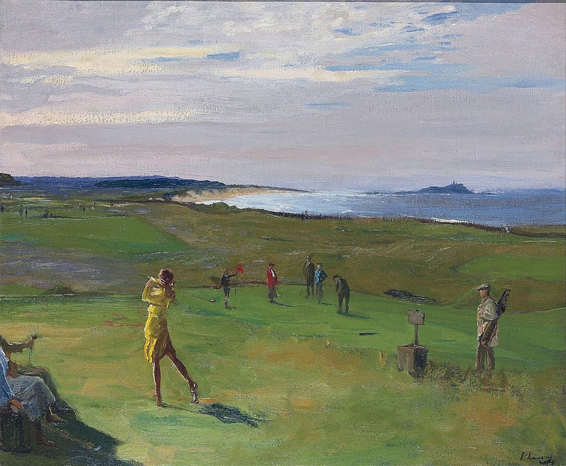POSTERIIk Famous Print Pop Art Wall Art Graffiti the Golf Course North Berwick by Sir Lavery Art Prints for Home Decor 60x90cm