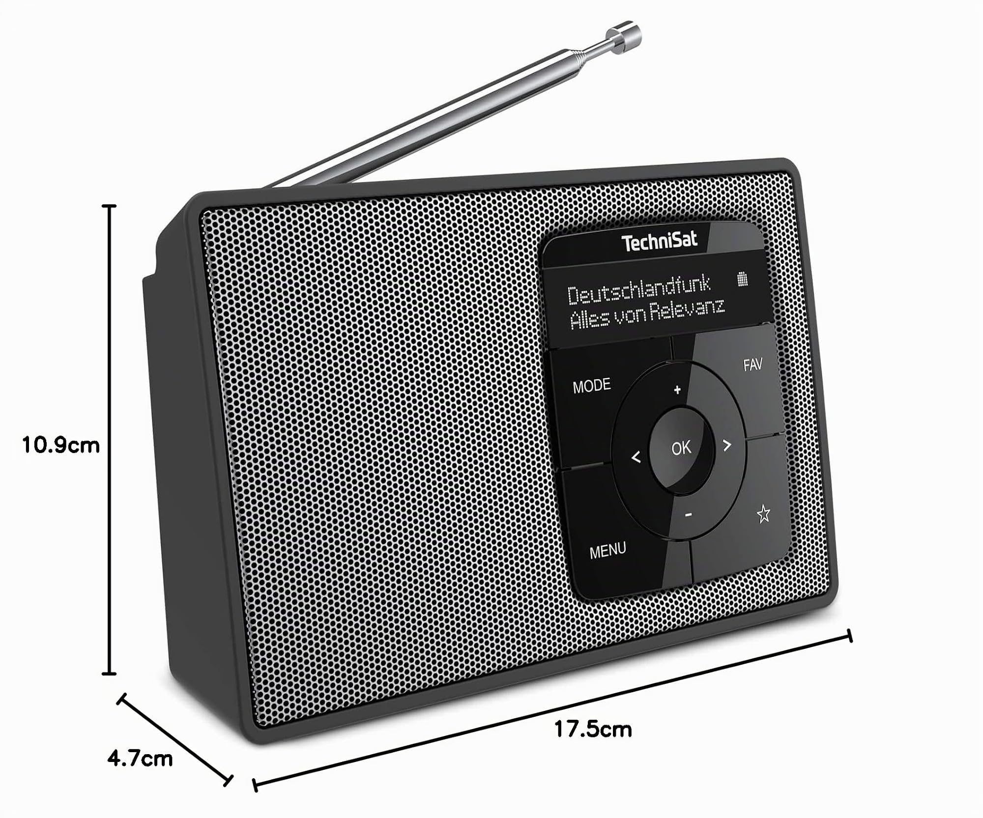 TechniSat Digitradio 2 Radio numérique stéréo Portable avec Stations en Dab+/FM