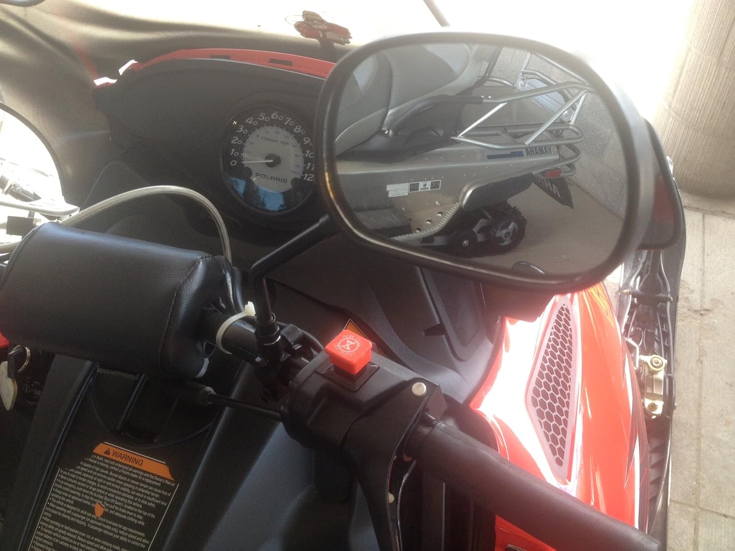 Rear View Mirror Set Fits Polaris Snowmobile