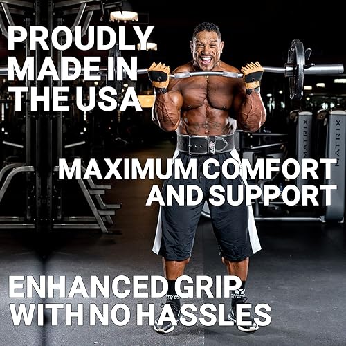 Miniatura 2 de Schiek 425 Power Series - Guantes de levantamiento de pesas para hombre con soporte para muñeca