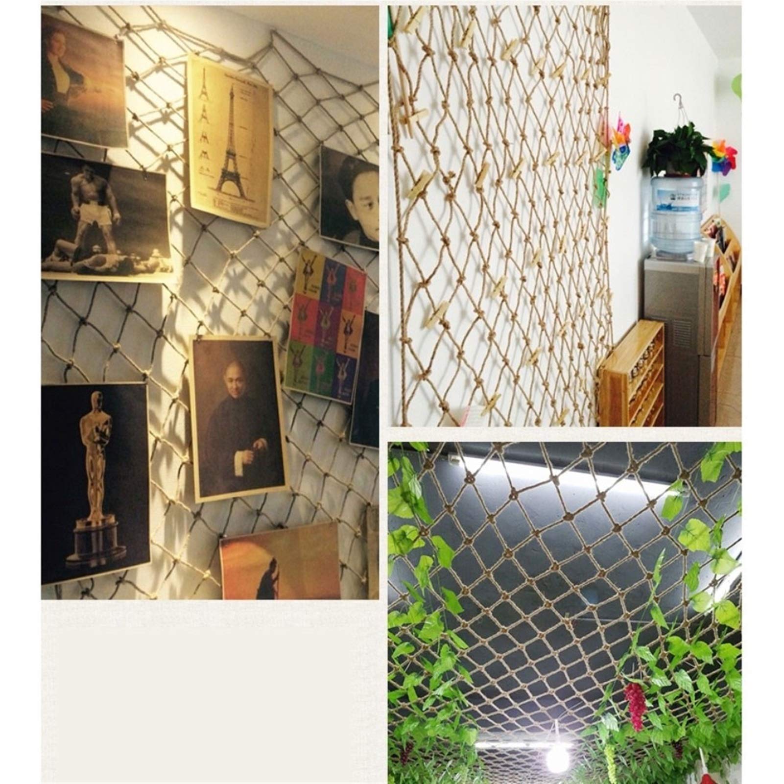 Red de cuerda de seguridad para balcón, protección para niños, barandilla, redes de malla de carga retro, para camión, remolque, red de personalización para casa de árbol (2 m x 3 m)