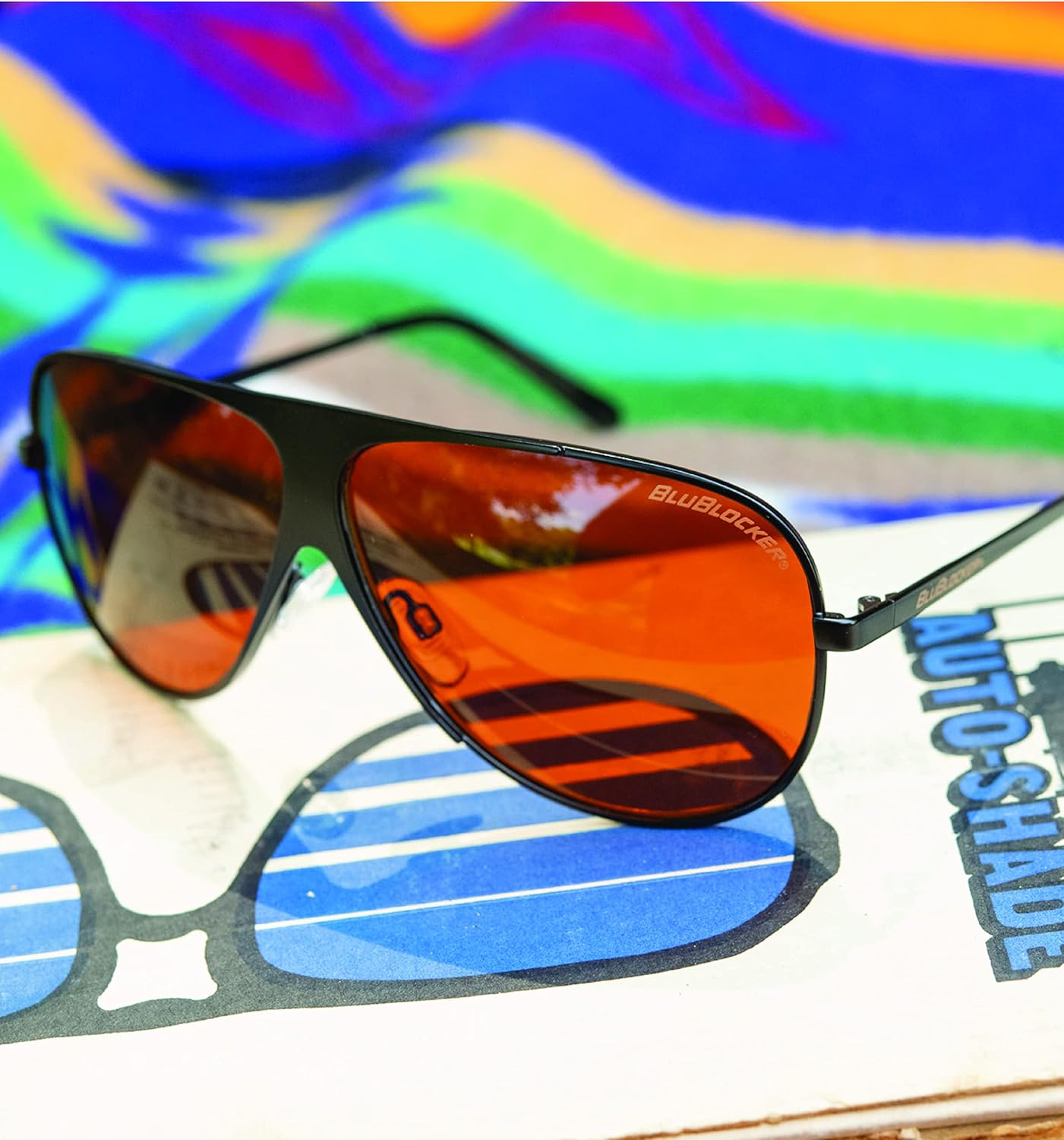 BluBlocker, The Original 1986 Sunglasses with Scratch Resistant Lens | Blocks 100% of Blue Light and UVA & UVB Rays | Retro | Gender Neutral - for Men, Women & Everyone | 1986K | - Image 8