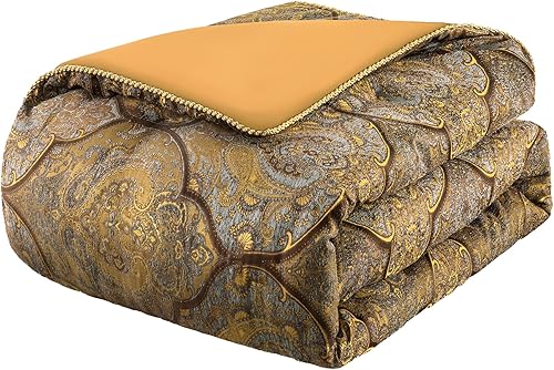 Miniatura 7 de Loom and Mill Juego de edredón de 13 piezas en una bolsa, juegos de edredón jacquard para cama King, diseño geométrico, juego de ropa de cama