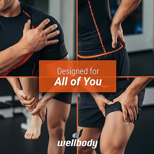 Miniatura 5 de Wellbody Masajeador de percusión de tejido profundo con tecnología de bola de calor, 3 opciones de velocidad, pistola de masaje portátil de mano