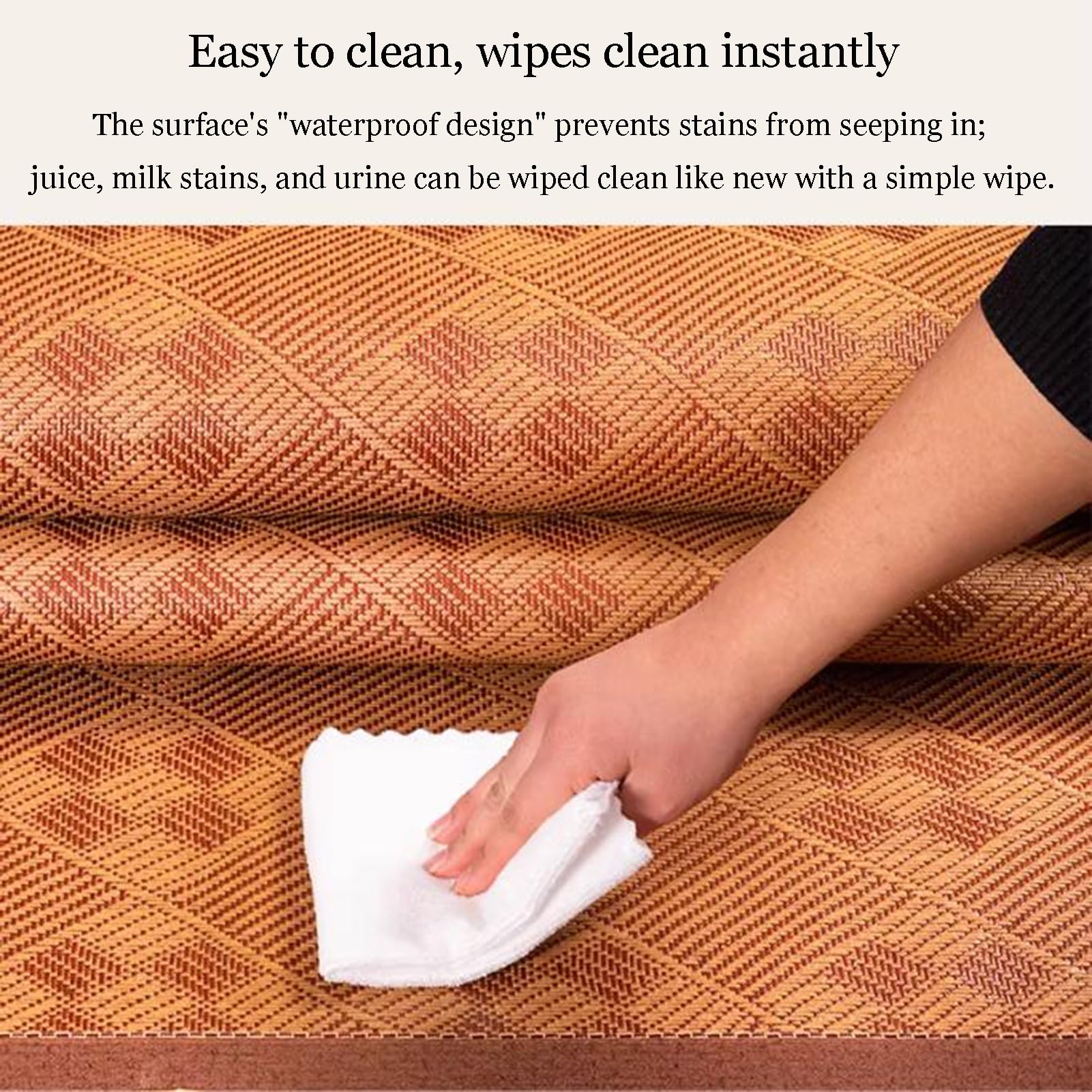 Tatami - Tapis de sol antidérapant et respirant - Tapis d'intérieur pour salon et chambre à coucher - Idéal pour ramper et jouer