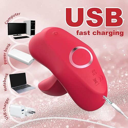 Miniatura 6 de Juguetes sexuales para adultos, vibrador de punto G, juguete de rosa, vibrador de lengua de mariposa con 9 modos de vibración, estimulador de