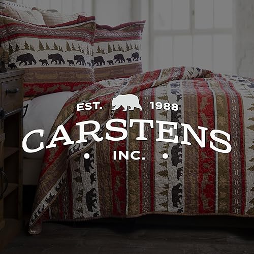 Vista 18 de CARSTENS, INC. Rustic Cabin Country - Juego de ropa de cama de microfibra de 2 piezas, estilo rústico vintage, tamaño individual Rústico Vintage
