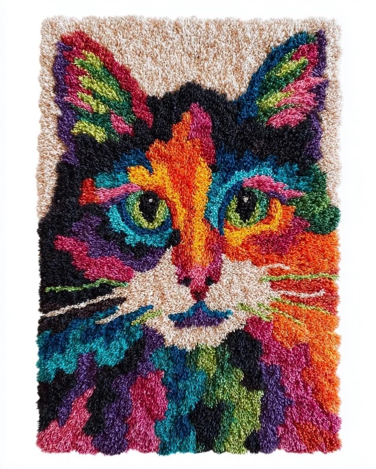 Wallphantom Latch Hook Kits Rugs,Color cat